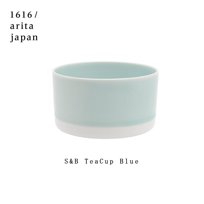【有田焼/磁器】1616/arita japan S&B TeaCup Blue　S&B ティーカップ　ブルー  柳原照弘デザイン<br>TYパレス/さら紅茶/カップ/マグ/コップ/tea/百田陶園/スタンダード/standard<br>