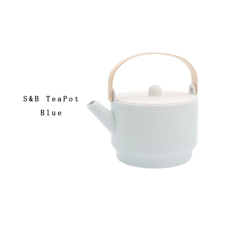 【有田焼/磁器】1616/arita japan S&B TeaPot Blue  S&B TeaPot 身青磁 ショルテン ＆ バーイングス　デザイン<br>S&B/ポット/pot/TYパレス/百田陶園/teapot<br>【コンビニ受取対応商品】【RCP】