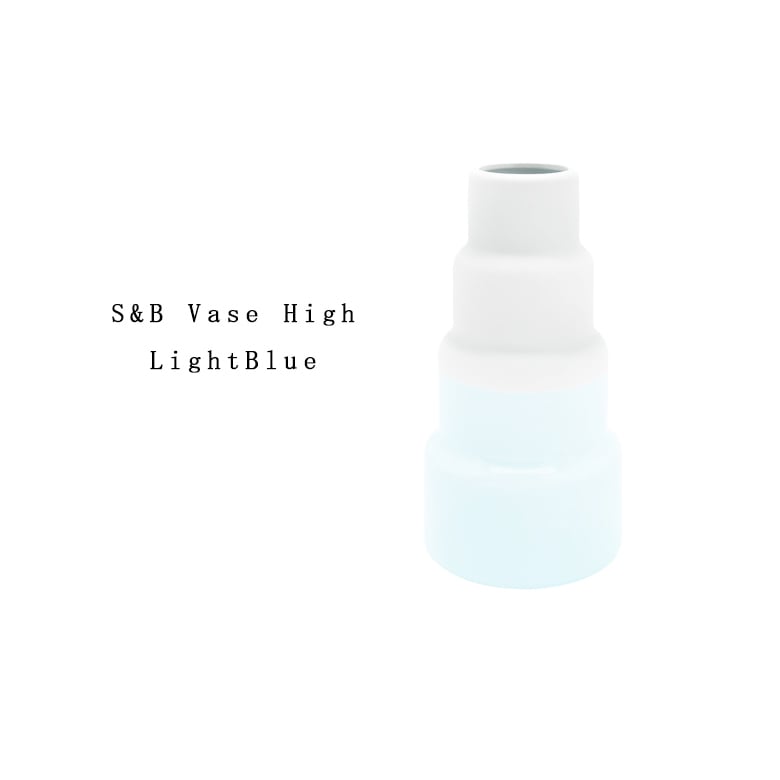 【有田焼/磁器】1616/arita japan S&B VaseHigh LightBlue S&BベースHighライトブルー ショルテン ＆ バーイングス　デザイン<br>S&B/花瓶/TYパレス/百田陶園/<br>【コンビニ受取対応商品】【RCP】