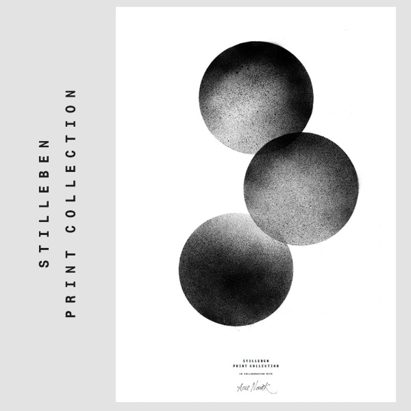 【STILLEBEN /スティルレーベン】THREE MOONS MINI_A5 148×210mm<br>by ANNE NOWAK/デンマーク/アートプリント/ギフト/写真/ポスター【RCP】