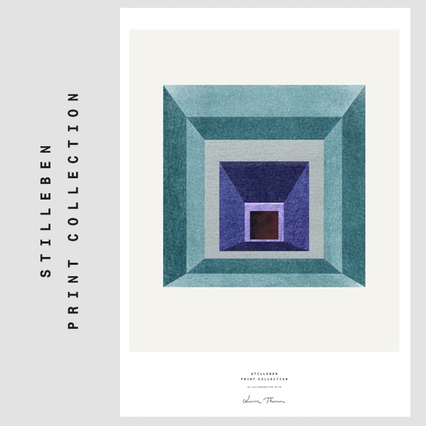 【STILLEBEN /スティルレーベン】BLUE SQUARE MINI_A5 148×210mm<br>by LISSA THIMM/デンマーク/アートプリント/ギフト/写真/ポスター【RCP】