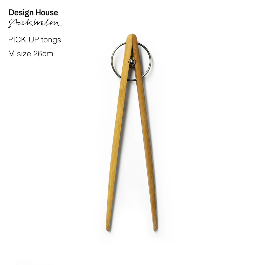 Design House Stockholm/PICK UP tongs ピックアップトング 26cm Mサイズ<br>竹/バンブー/サービング/調理器具/キッチン用品/北欧/Stig Ahlstrom/デザインハウスストックホルム【コンビニ受取対応商品】【RCP】