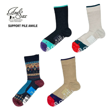 ��ANDSOX ����ɥ��å�����SUPPORT PILE ANKLE <br>�������ɤν����ο��ͤ�����ͭ�����Ե��ǤĤ���ץ�ߥ��ॽ�å����ڥ��ե��ý���