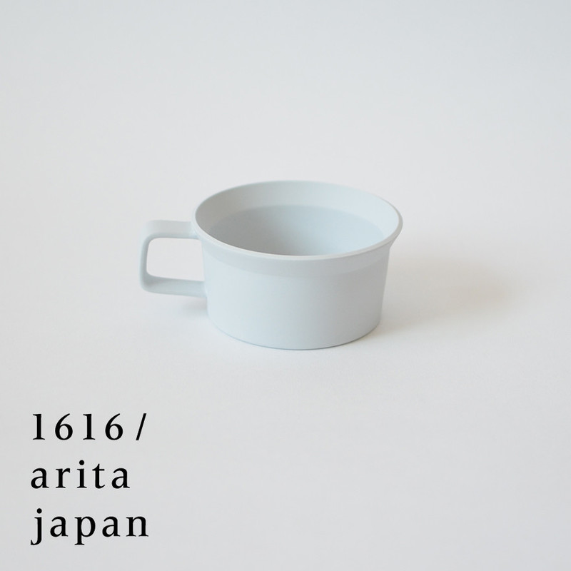 【有田焼/磁器】1616/arita japan TY TeaCup w.Handle Gray 　TYティーカップw.ハンドル グレー　柳原照弘デザイン　/百田陶園/イチロク アリタ ジャパン/スタンダード/standard/<br>【コンビニ受取対応商品】【RCP】