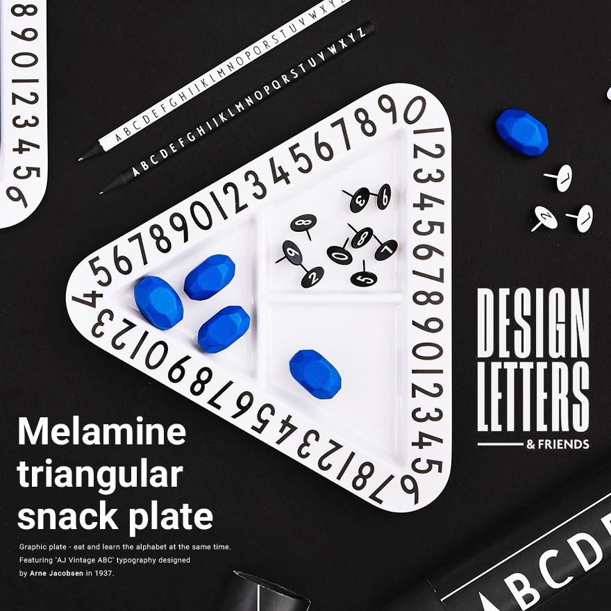 ����������Ź�ۡ�DESIGN LETTERS��MELAMINE TRIANGULAR SNACK PLATE ���ߥ�ȥ饤���󥰥�ץ졼��<br>�ǥ�����쥿����/���ѷ�/��/Arne Jacobsen/����͡��䥳�֥���ڥ���ӥ˼����б����ʡۡ�RCP��