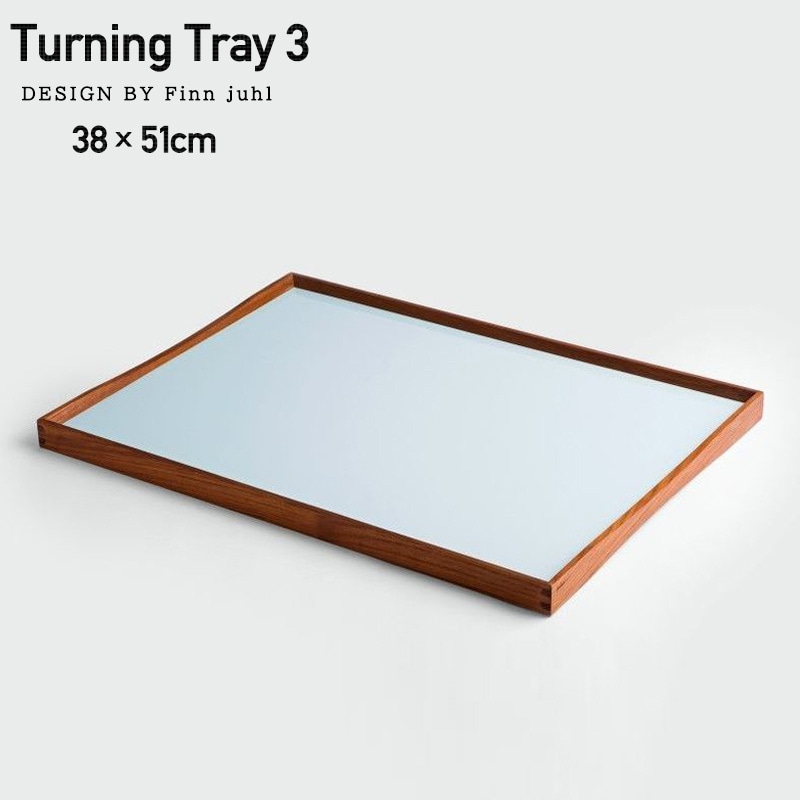 【ARCHITECTMADE/アーキテクトメイド】Turning Tray 3/ターニングトレイ3 W51<br>ハンドメイド/フィン・ユール/お盆/チーク/トレー/復刻/キッチン