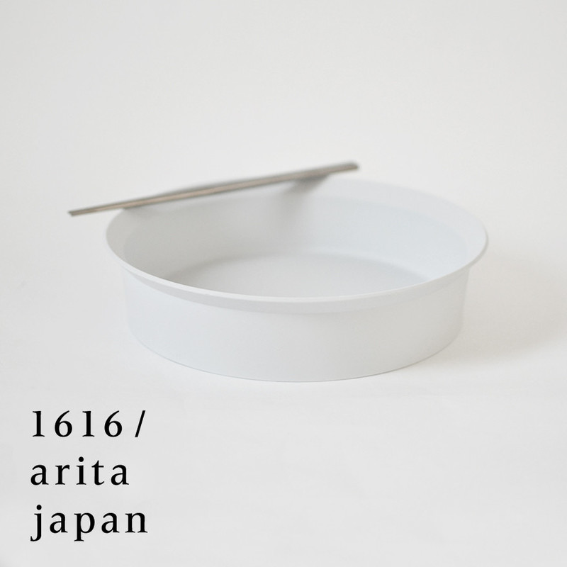 【有田焼/磁器】1616/arita japan TY RoundBowl-240 Gray  TYラウンドボウル240 グレー   柳原照弘デザイン<br>TYパレス/皿/plate/百田陶園/イチロク アリタ ジャパン/スタンダード/standard<br>【RCP】