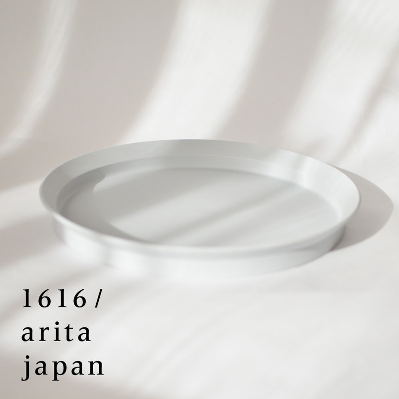 【有田焼/磁器】1616/arita japan TY RoundDeepPlate280Gray　TYラウンドDeepプレート280 グレー　柳原照弘デザイン<br>TYパレス/皿/plate/百田陶園/イチロク アリタ ジャパン/スタンダード/standard<br>【コンビニ受取対応商品】【RCP】