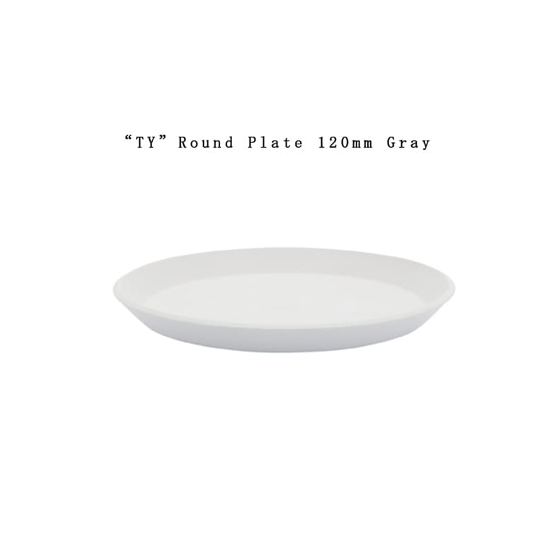 【有田焼/磁器】1616/arita japan TY RoundPlate120 Gray 　TYラウンドプレート120 グレー　 柳原照弘デザイン<br>TYパレス/皿/plate/百田陶園/イチロク アリタ ジャパン/スタンダード/standard<br>【RCP】