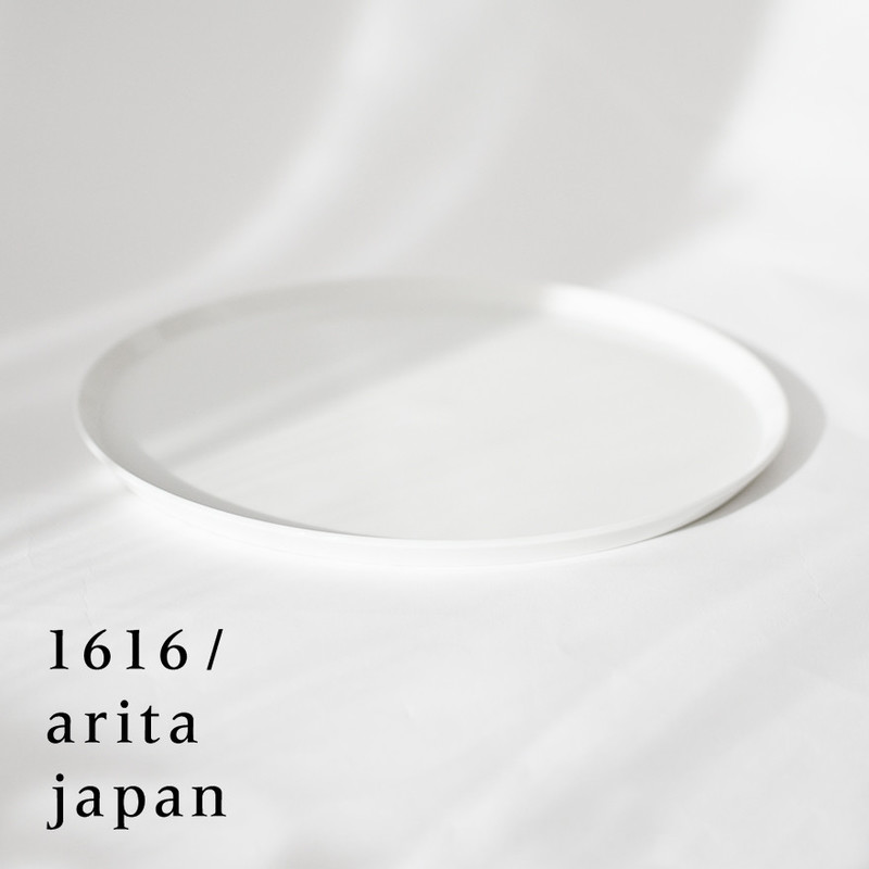 【有田焼/磁器】1616/arita japan TY RoundPlate 280 White　　TYラウンドプレート280 ホワイト　柳原照弘デザイン<br>TYパレス/皿/plate/百田陶園/イチロク アリタ ジャパン/スタンダード/standard<br>【コンビニ受取対応商品】【RCP】