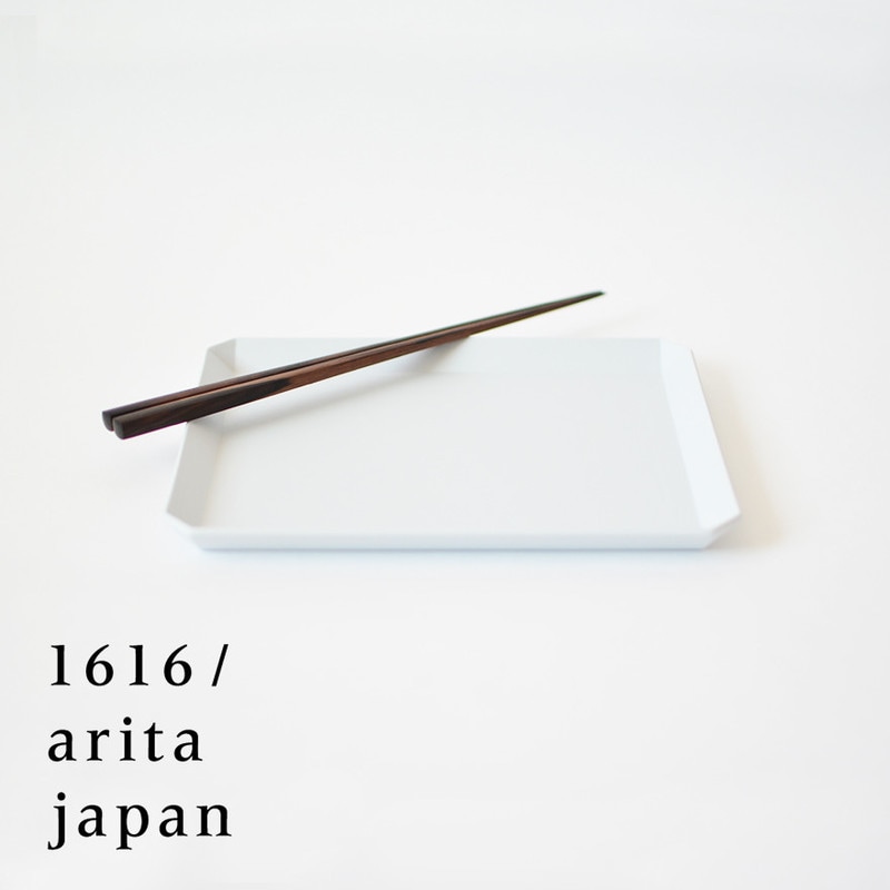 【有田焼/磁器】1616/arita japan TY SquarePlate 200 Gray　TYスクエアプレート200 グレー　柳原照弘デザイン<br>TYパレス/皿/plate/百田陶園/イチロク アリタ ジャパン/スタンダード/standard<br>【RCP】