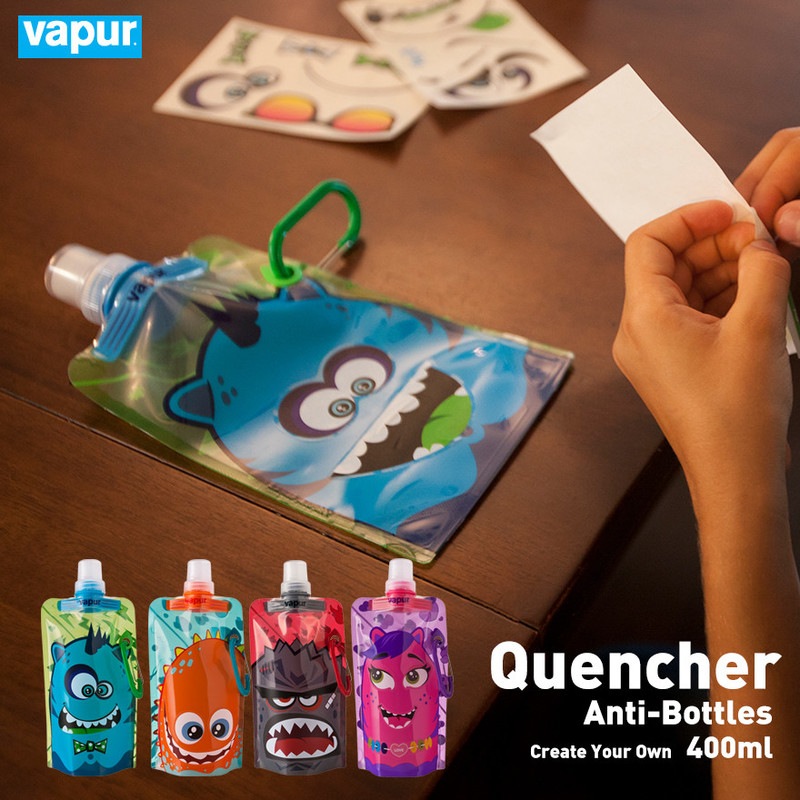 【vapur ヴェイパー】Quencher  アンチボトル　Kids 400mL<br>キッズ　水筒 アウトドア アンチボトル 【コンビニ受取対応商品】【RCP】
