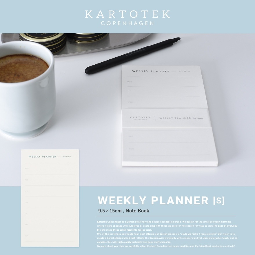��KARTOTEK/���ȥƥå���WEEKLY PLANNER S<br>���������꡼/����/�������塼��Ģ/��Ģ/���ڥ�ϡ�����/ʸ��/���ơ�����ʥ꡼/�ǥ�����ʸ��/����ץ�ڥ���ӥ˼����б����ʡۡ�RCP��