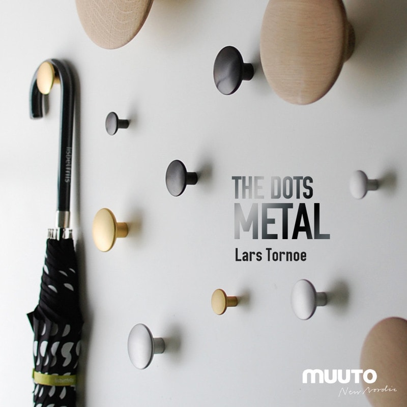 MUUTO ムート The Dots Metal ドッツ メタル L-サイズ※１個づつの販売となります。 北欧コートハンガー 壁掛けフック 