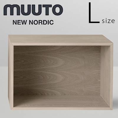 MUUTO ムート STACKED スタックド Ｌ オークバックボード<br>デザイン:JDS Architects<br>フィンランド システム棚 Shelf System シェルフ 北欧【RCP】