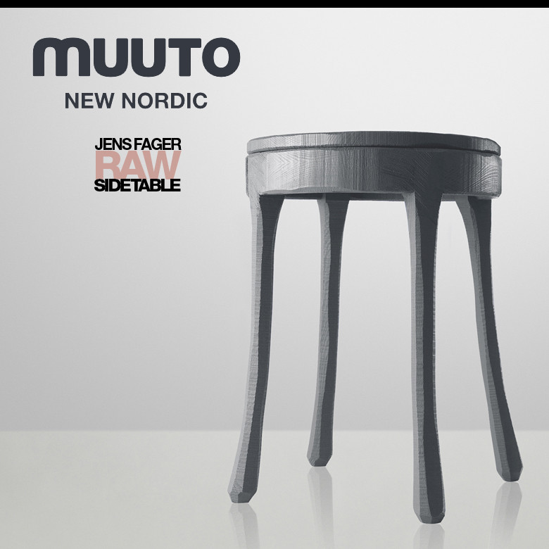 MUUTO ムート MUUTOのサイドテーブル RAW side table<br>【MT01011】<br>テーブル 机 北欧【コンビニ受取対応商品】【RCP】