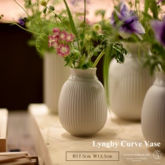 ��Lyngby Porcelaen��Lyngby Curve Vase H12,5cm �����֥١�����������ӥ塼 �ݡ������ ���奢���� ����ץ� ������������� �ǥ�ޡ��� �ִ� ƫ�� ���� �̲� 200540 200541 �ݥ�ȥ���