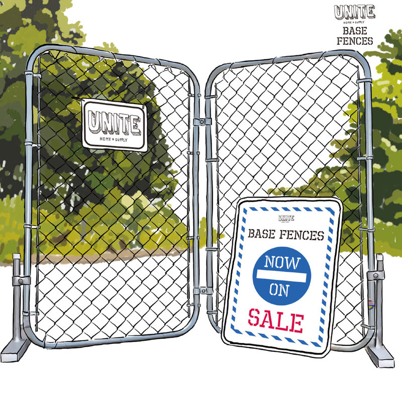 【UNITE/ユナイト】ベースフェンス/BaseFence※1枚単位/スタンド・クランプ（ジョイント）別売