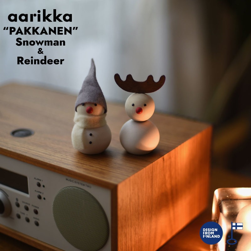 【aarikka / アアリッカ】パッカネン 雪だるま トナカイ PAKKANEN Snowman Reindeer クリスマス 北欧雑貨 インテリア 日本正規代理店品