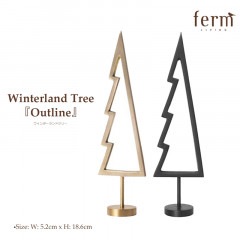 ferm LIVINGWinterland Tree Outlineե󥿡ɥĥ꡼եӥ󥰡BlackBlass24231/Blass24190ꥹޥ   ӥ Ǽ ̲ ƥꥢ ʪ