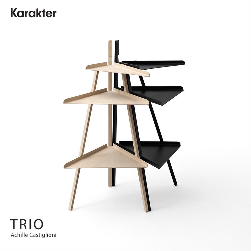 【KARAKTERカラクター】TRIO トリオ 三角棚 三角シェルフ　Achille Castiglioni カスティリオーニ