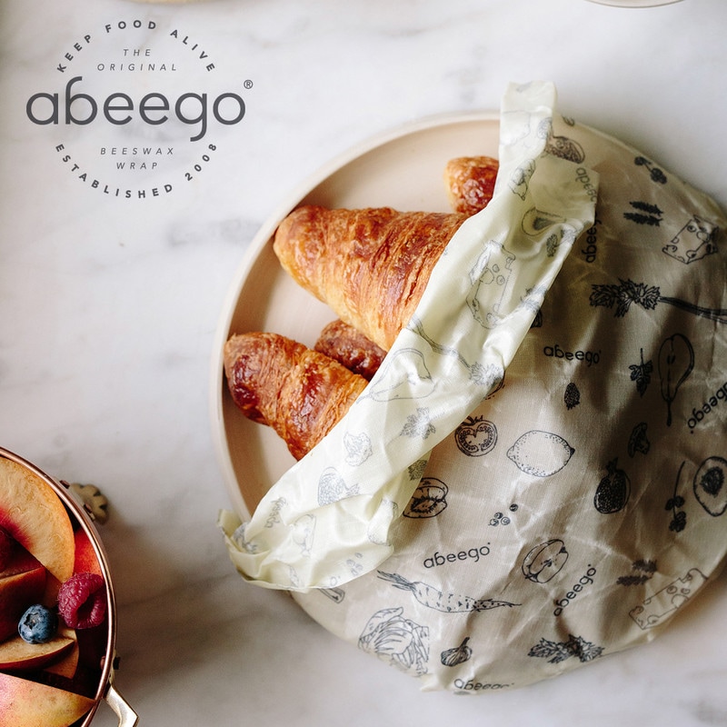 abeego アビーゴ ビーズワックスラップ食品ラップ ミツロウラップ キッチン 食品保存 エコラップ<br><br>カナダ abeego社のビーズワックスラップ