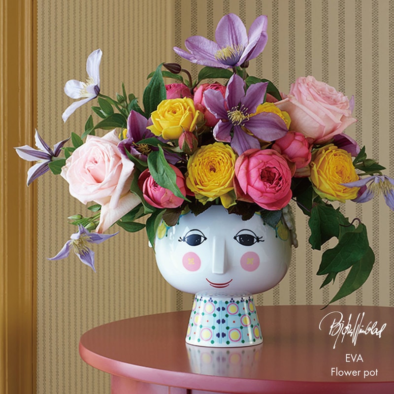 【BJORN WIINBLAD/ビヨン・ヴィンブラッド】Eva Flower pot［56512］/フラワーポット/φ15.5cm×H14.5cm /鉢/植木鉢/観葉植物/花/コンビニ受取対応【RCP】