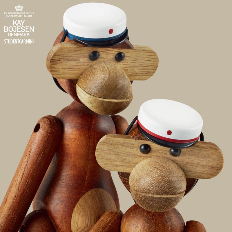 【KAY BOJESEN/カイ・ボイスン】Student Cap Mini/モンキーミニ用/インテリア/置物/雑貨/木製/ビーチ材/北欧/BLUE/39238/RED/39239/メール便対応可能