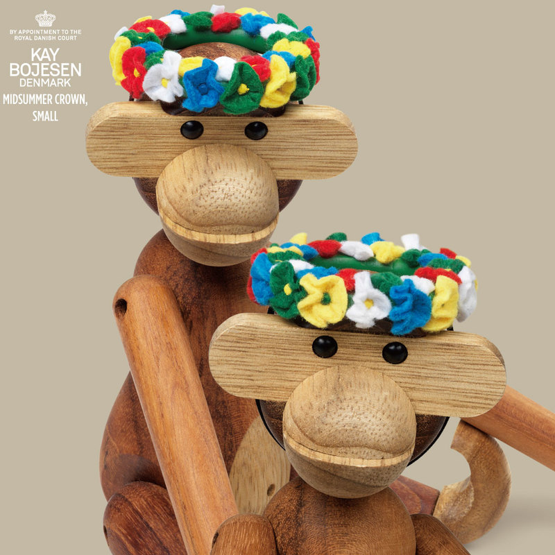 【KAY BOJESEN/カイ・ボイスン】MidSummer Crown, SMALL/モンキーSサイズ用/インテリア/置物/雑貨/木製/ビーチ材/北欧/39243/メール便対応可能