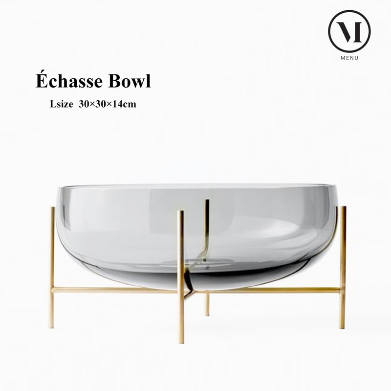 Audo Copenhagen Echasse Bowl L スモーク アンバー イシャスベース 北欧 インテリア