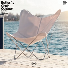 CUERO ������ ���奨�� BKF BKF������ �ػ� ���㥳���� �ۥ磻�� Butterfly Chair Outdoor Sunbrella Fabric Galvanized �� �� ������ �̲�