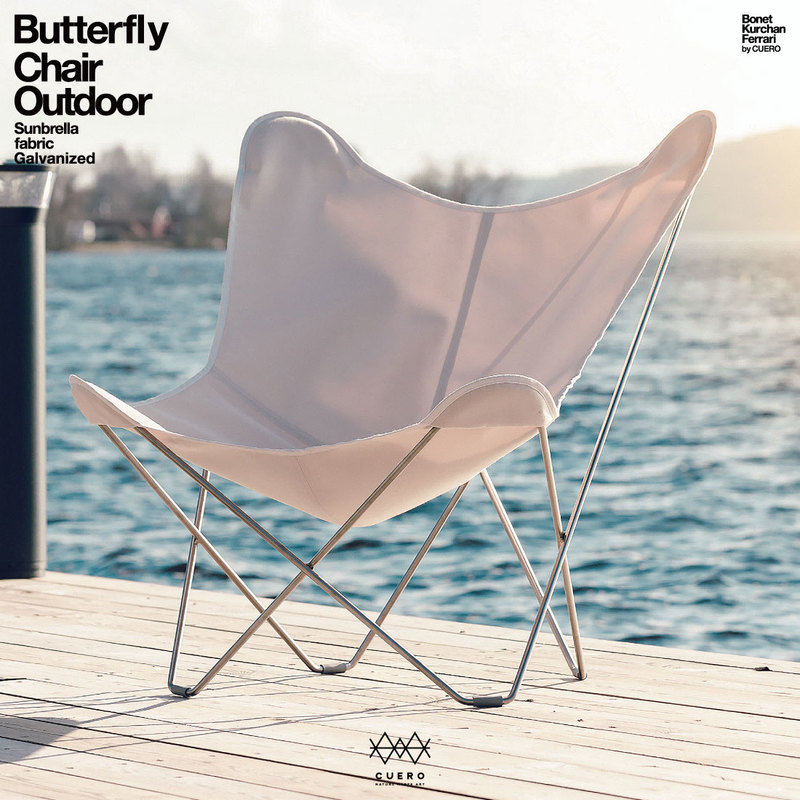 CUERO クエロ キュエロ BKF BKFチェア 椅子 チャコール ホワイト Butterfly Chair Outdoor Sunbrella Fabric Galvanized 黒 白 チェア 北欧
