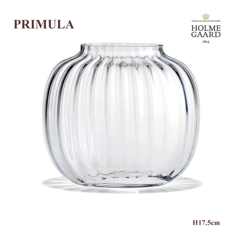 HOLMEGAARD ホルムガード PRIMULA オーバルベース 17.5cm プリムラ ホルムガード花器 ポット ガラス 花瓶 北欧