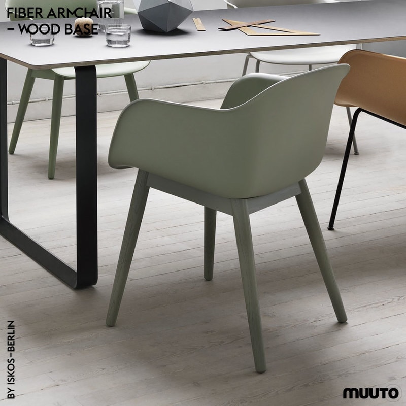 MUUTO FIBER ARMCHAIR WOODBASE ISKOS-BERLIN ムート ファイバー アームチェア ウッドベース イスコス・ベルリン