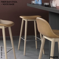 MUUTO FIBER BAR STOOL WOODBASE ISKOS-BERLIN ࡼ եС Сġ åɥ١ ٥