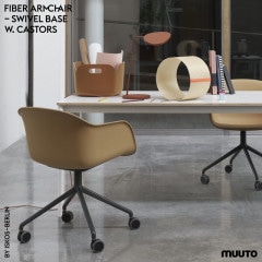 MUUTO FIBER ARMCHAIR SWIVELBASE with CASTORS ISKOS-BERLIN ࡼ եС  ٥١ 㥹դ ٥