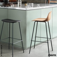 MUUTO FIBER BAR STOOL TUBEBASE with BACKREST ISKOS-BERLIN ࡼ եС Сġ 塼֥١ ؤ⤿դ ٥