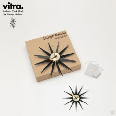 ڳݤեåץ쥼ȡVitra ȥ Sunburst Clock Black George Nelson ȥ Сȥå֥å 硼ͥ륽  ݻ
