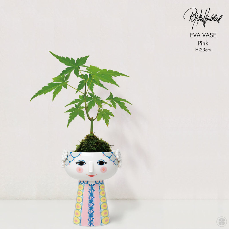 BJORN WIINBLAD/Eva Vase/Pink/H:23cm/ビヨン・ヴィンブラッド/エヴァ/フラワーベース/花瓶［54042］