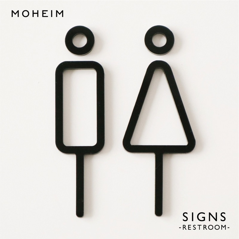 moheim إ SIGNS RESTROOM إ 쥹ȥ롼 ԥȥ ȥ쥵 