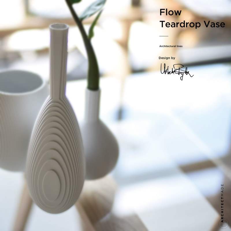 ARCHITECTMADE/FLOW/Teardrop Vase/Vibeke Rytter/アーキテクトメイド/フロウ/ティアドロップ ベース/花瓶/白磁器