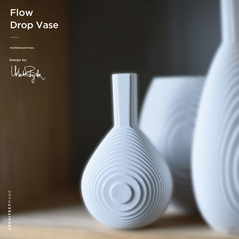 ARCHITECTMADE/FLOW/Drop Vase/Vibeke Rytter/アーキテクトメイド/フロウ/ドロップ ベース/花瓶/白磁器