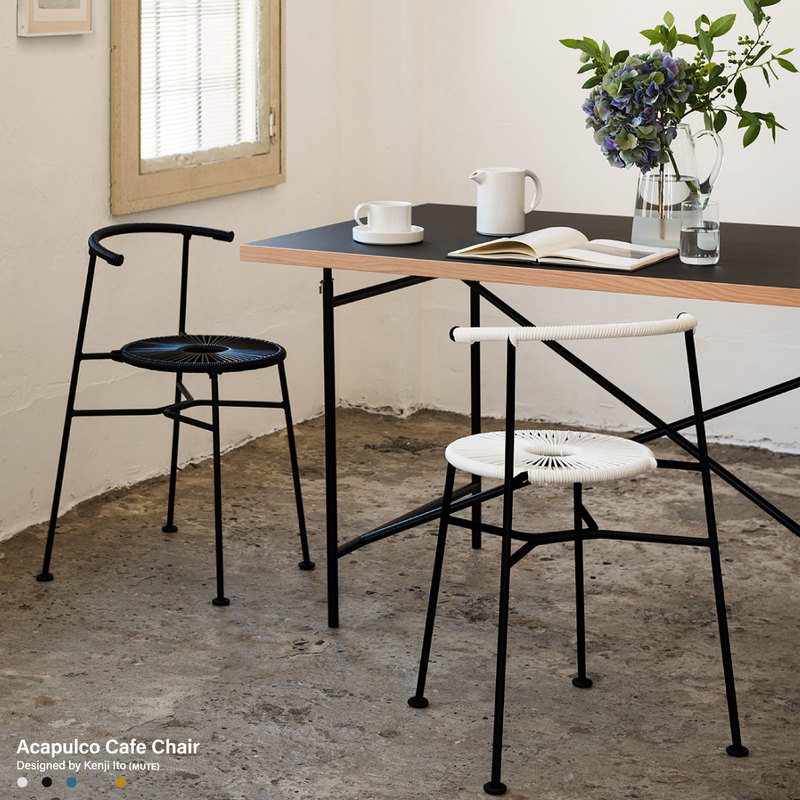 【Acapulco/アカプルコ】アカプルコ カフェチェアアウトドア/ガーデンチェア/屋内＆屋外兼用/メキシコ製PVCコード椅子/イス/チェア/屋外/リゾート/イトウケンジ/MUTE 【RCP】