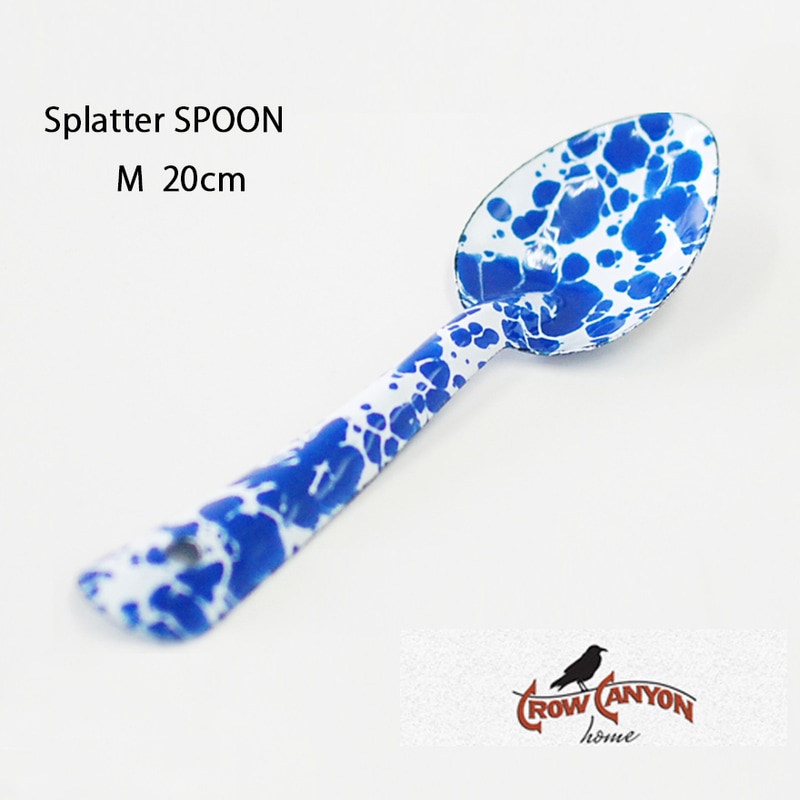【CROW CANYON HOME】SPOON Medium スプーン  クロウキャニオンホーム 琺瑯/ホーロー/アメリカ/マーブル/カトラリー/テーブルウェア/エナメルウェア/クローキャニオン　ネコポス発送