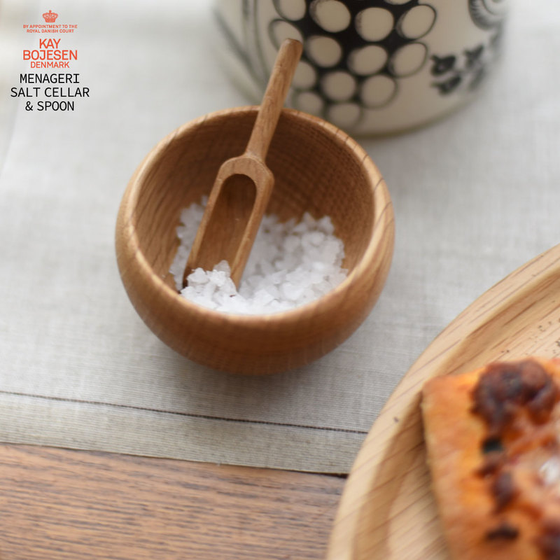 【KAY BOJESEN/カイ・ボイスン】メナジェリ ソルトセラーwithスプーンMENAGERI/SALT CELLAR ＆ SPOON/北欧テーブルウェア/食器/FSC認定オーク材コンビニ受取対応【RCP】