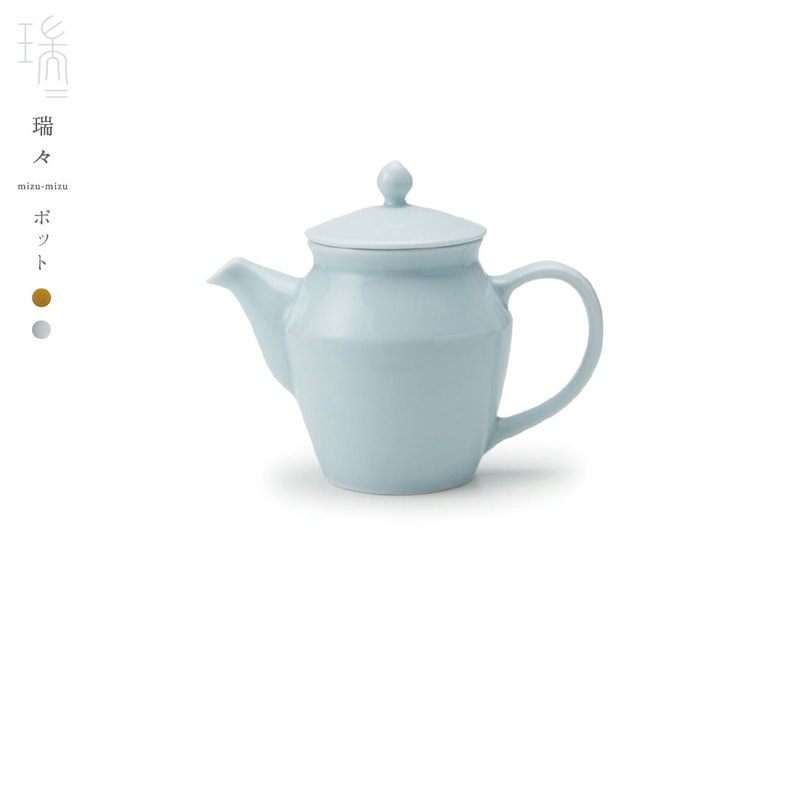 瑞々/mizu-mizu ポット/小野里奈/小田陶器/深山/美濃焼/岐阜県/食器/陶器/磁器/和食器/洋食器/M101/コンビニ受取対応/