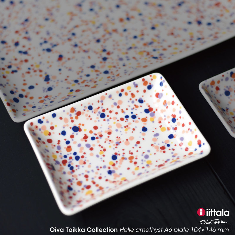 iittala/イッタラ/Oiva Toikka Collection/Helle amethyst/A6 plate 104×146mm/オイバ・トイッカコレクション/ヘレ/アメジスト/プレート