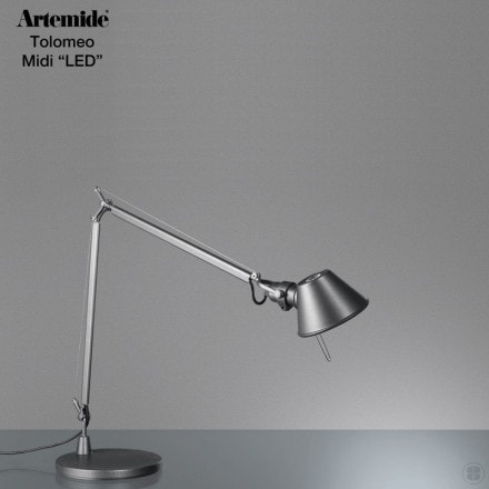Artemide/Tolomeo Midi LED/Michele De Lucchi/����ƥߥ�/�ȥ��ᥪ/�ߥǥ�/LED����/�ߥ����졦�ǡ���å�/�饤��/����/����/��ӥ�/�ơ��֥�/�ǥ���