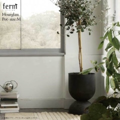 ferm LIVING �ե������ӥ� Hourglass Pot size:M ������饹���ݥå� ����ȭ ���տ�ʪ ���꡼�� ��ӥ� ��Ǽ �̲� ����ƥꥢ