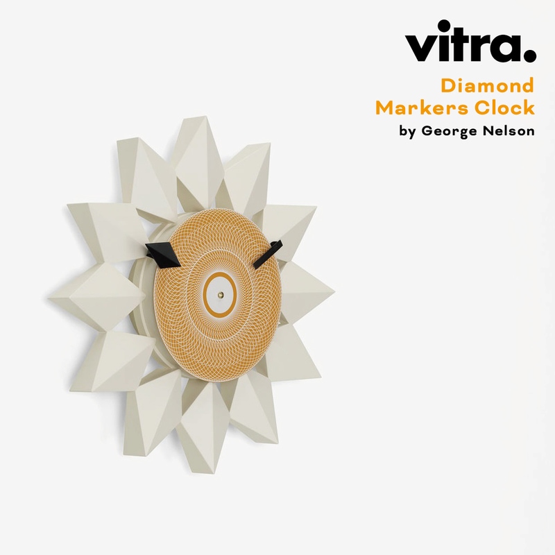 【掛けフックプレゼント】Vitra ヴィトラ Diamond Markers Clock ヴィトラ ダイアモンド マーカーズ クロック 時計